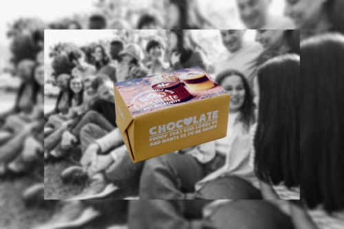 LIFE SOAP BAR (SURROUND YOURSELF WITH CHOCOLATE NOT NEGATIVITY) French Pear Fragrance - Image 3