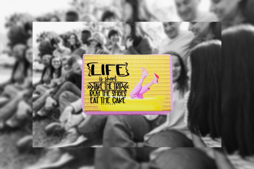 LIFE SOAP BAR (LIFE IS SHORT TAKE THE TRIP BUY THE SHOES EAT THE CAKE) French Pear Fragrance