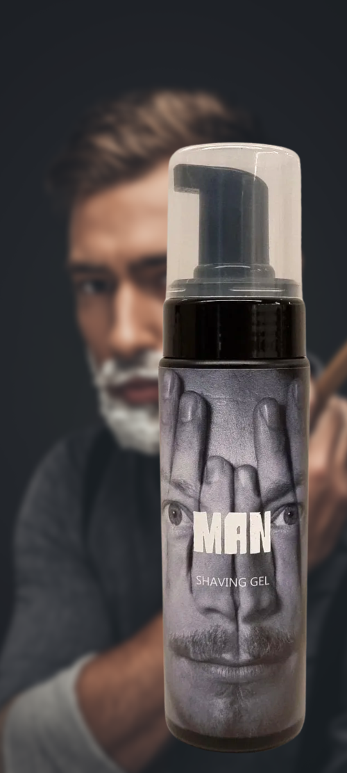 Man Shaving Gel