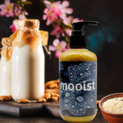 MOOIST BODYWASH OATMEAL COFFEE ALMOND MILK (FRANKINCENSE & MYRRH)