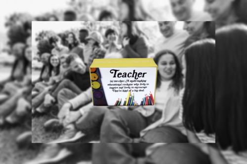 LIFE SOAP BAR (TEACHER (N) TEE-CHER: A MULTI TASKING EDUCATIONAL ROCKSTAR WHO LIVES TO INSPIRES AND LOVE TO ENCOURAGE THEY'RE KIND OF A BIG DEAL) French Pear Fragrance'