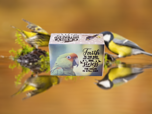 FAITH IS THE BIRD THAT FEELS THE LIGHT AND SINGS WHEN THE DAWN IS STILL DARK (Coconut Lime Fragrance)