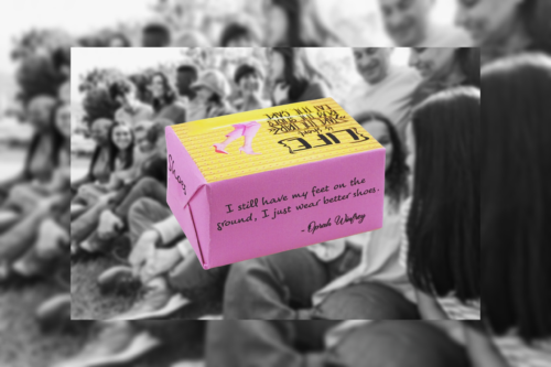LIFE SOAP BAR (LIFE IS SHORT TAKE THE TRIP BUY THE SHOES EAT THE CAKE) French Pear Fragrance