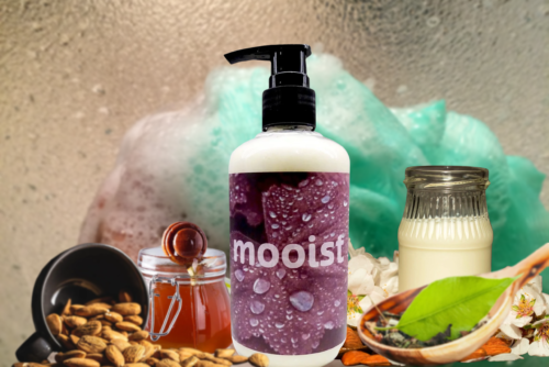 MOOIST BODYWASH WITH ALMOND MILK, TEA, OAT & HONEY