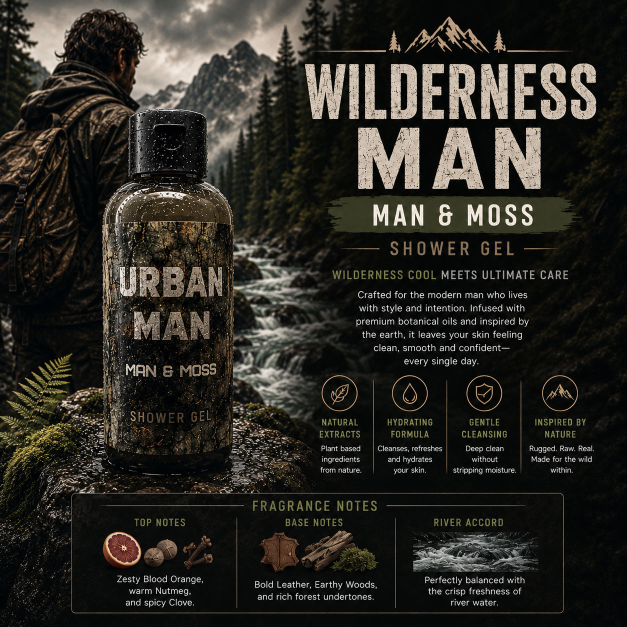 URBAN MAN SHOWER GEL 100ML (Wilderness)