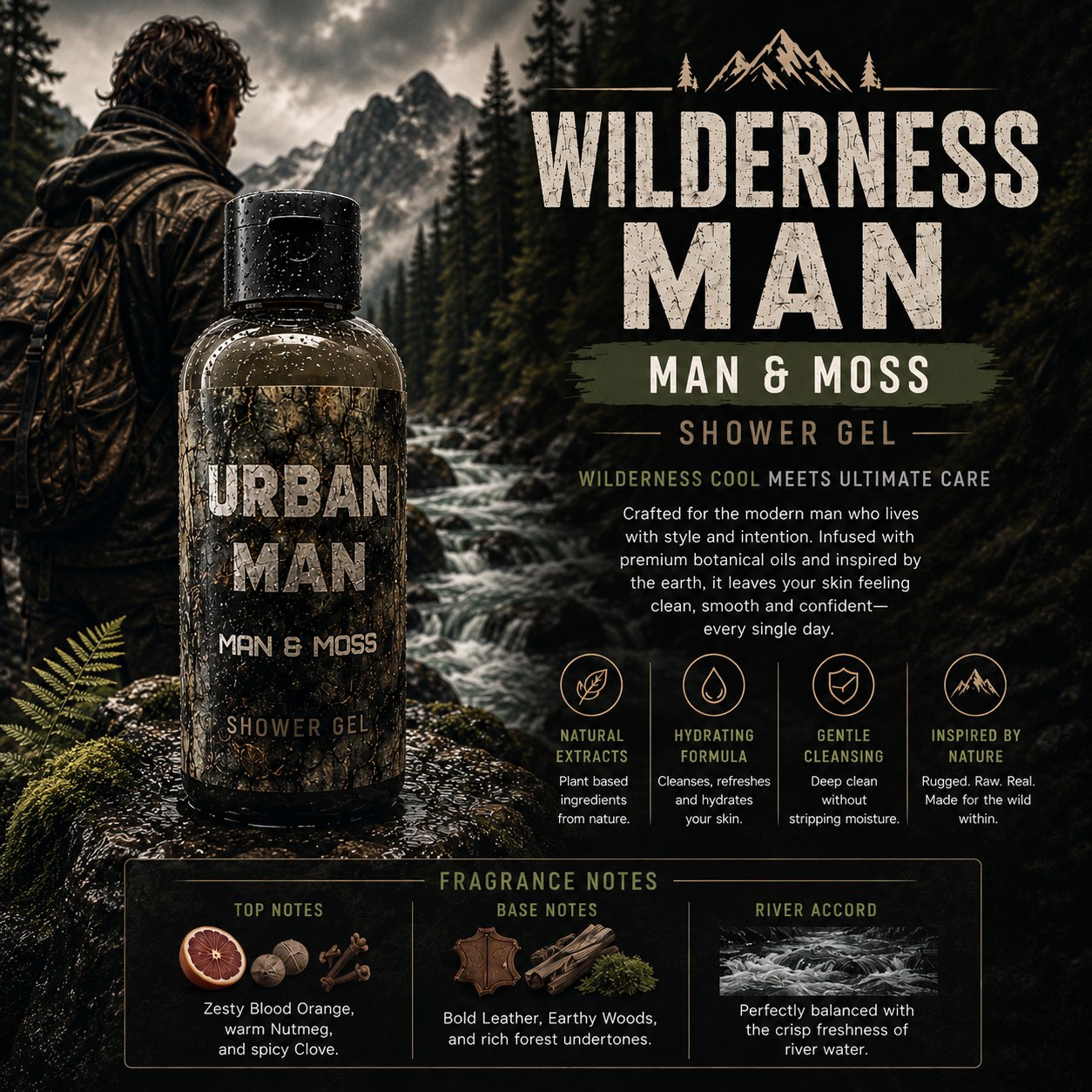 URBAN MAN SHOWER GEL 100ML (Wilderness)