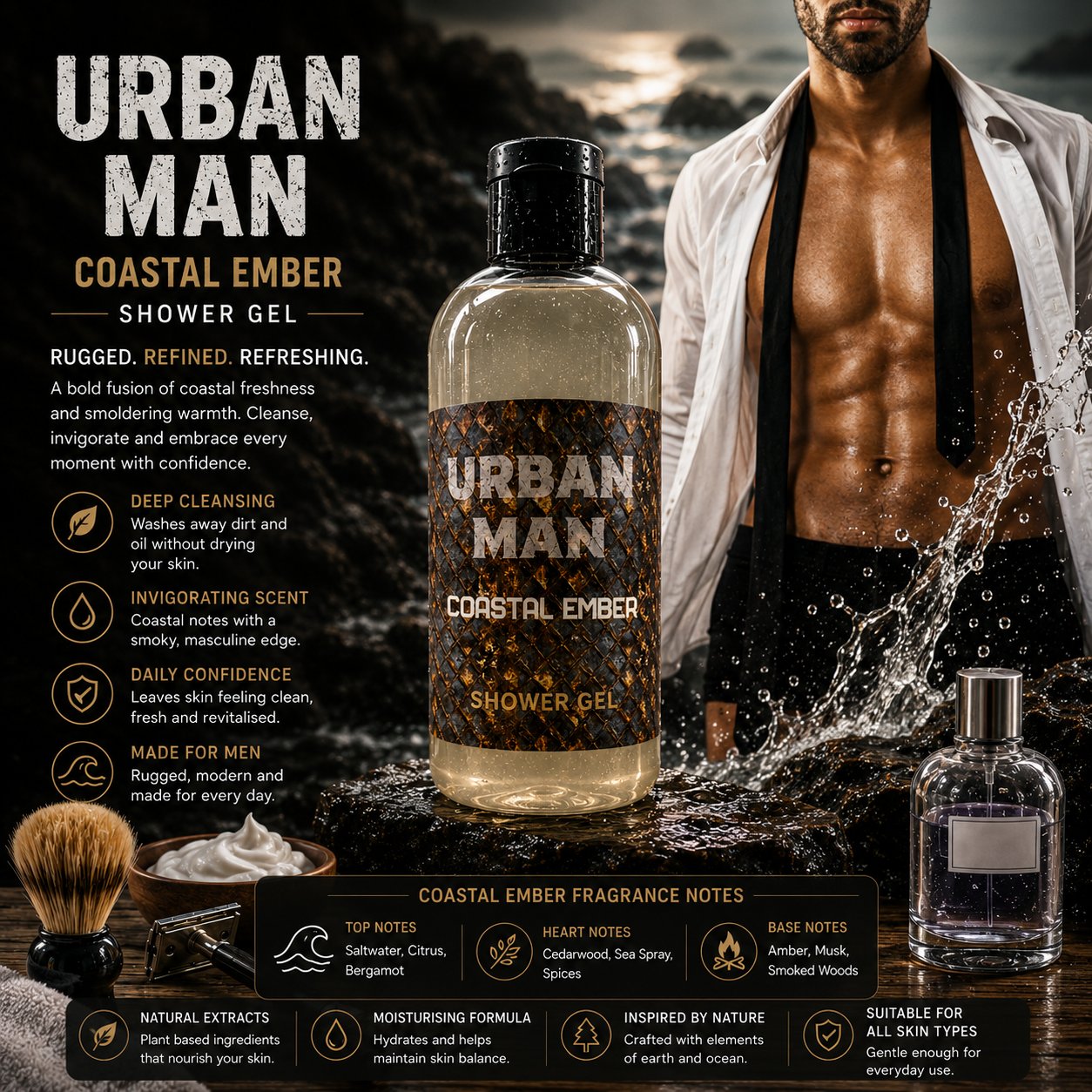 MAN SHOWER GEL 200ML