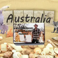Australian Slang Range-Peppermint And Eucalyptus-A Few Kangaroos Loose In The Top Paddock
