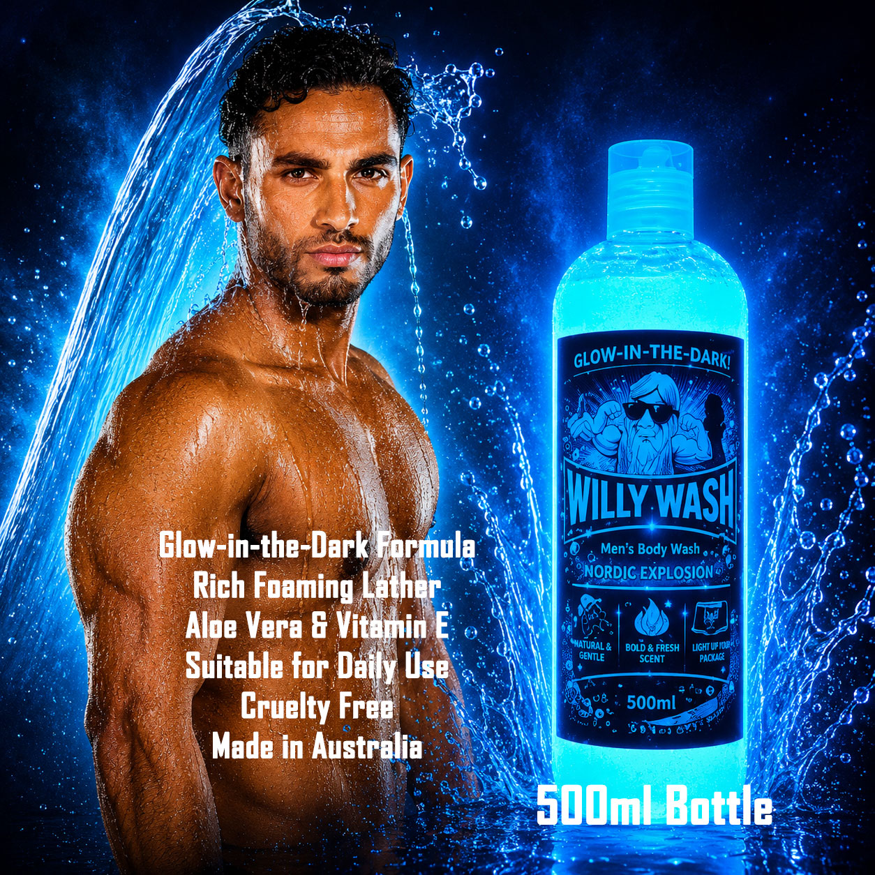 GLOW IN THE DARK MENS BODYWASH RANGE - Image 4