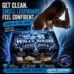 WILLY WASH GLOW IN THE DARK HARD BAR